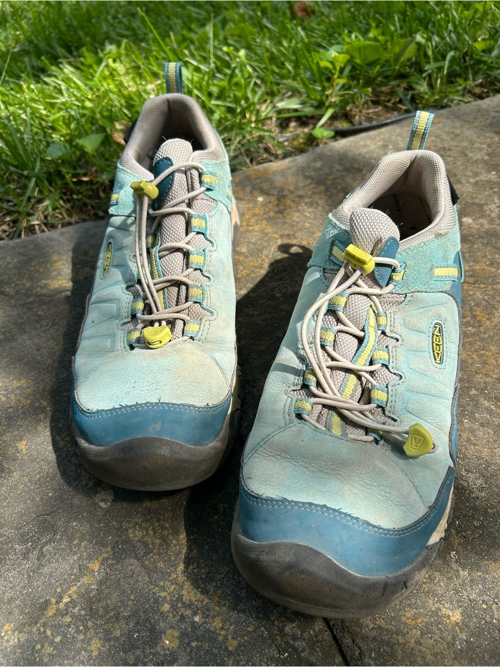 Keen Women's Aqua and Teal Trail Lace Sneakers